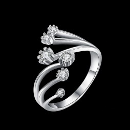 1 Carat Crown Six Claw Ring 
